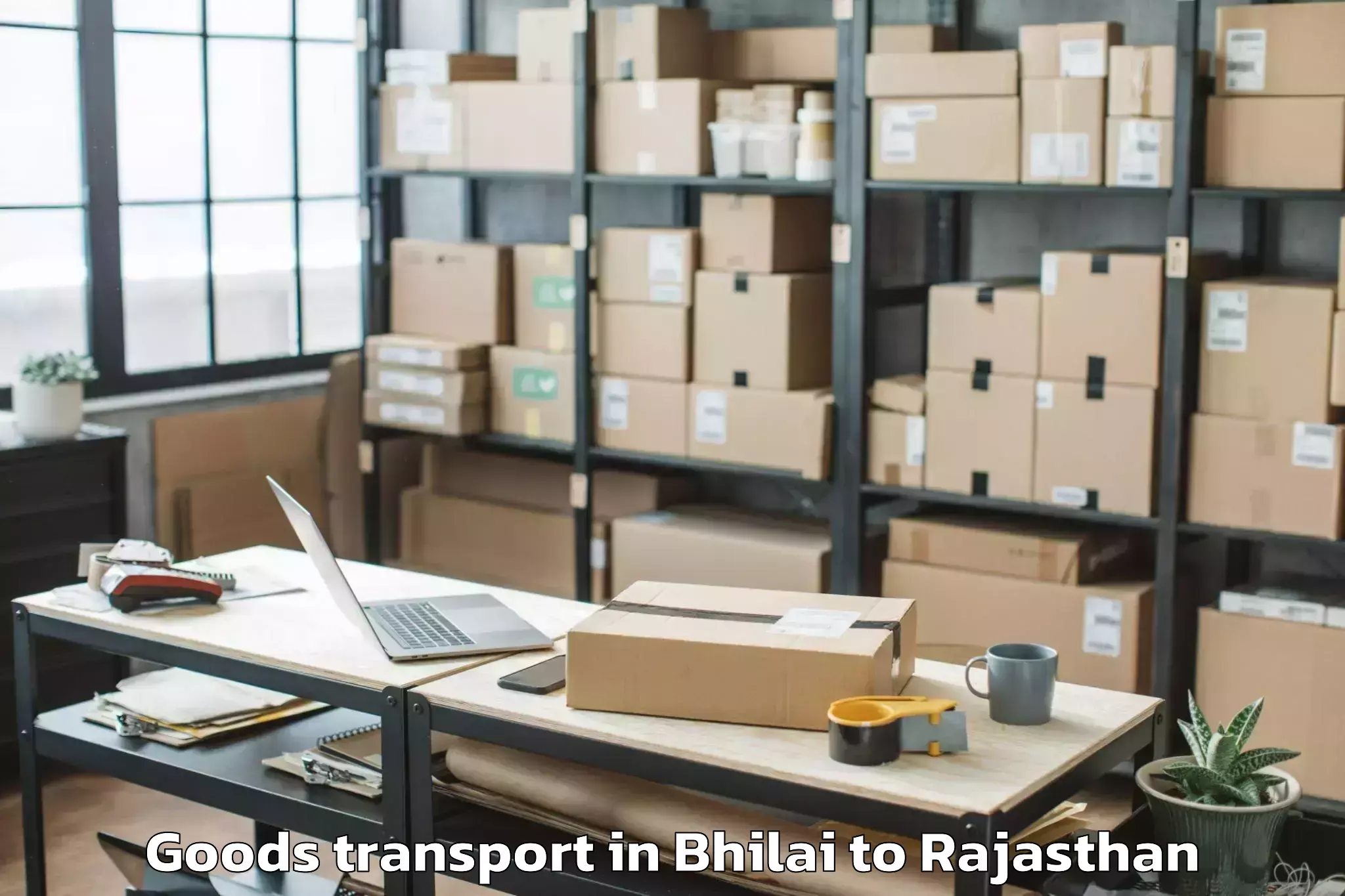 Efficient Bhilai to Jojawar Goods Transport